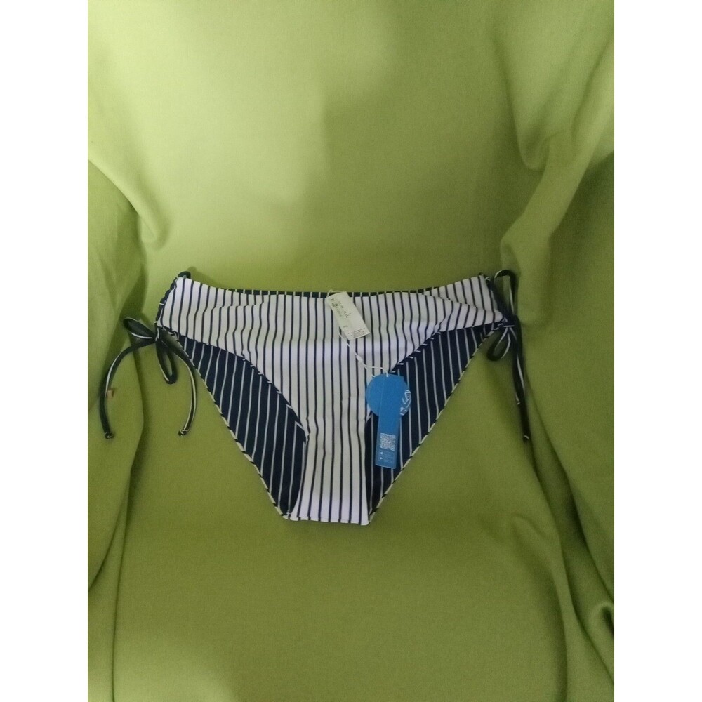 Cupshe Bikini Bottom Womens Striped Blue White XXL